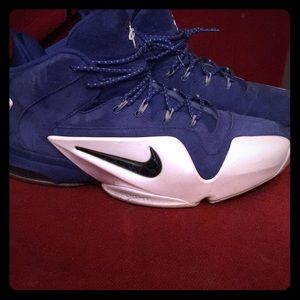 Blue suede Nike air penny 6
